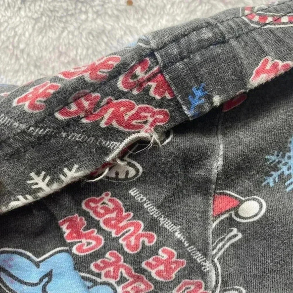 Black Christmas happy bunny pj pants. - Picture 3 of 6